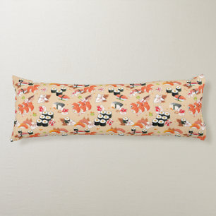 Coussins Longs Nourriture japonaise : Motif 3 de sushi