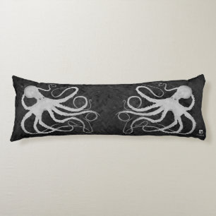 Coussins Longs Octopus sur gris foncé - Oreillers du corps