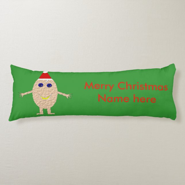 Coussins Longs Oeuf de Noël amusant Oreiller corps (Devant)