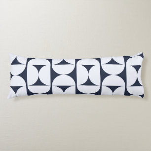 Coussins Longs Oreiller à motif géométrique en arche de bleu mari