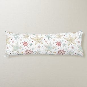 Coussins Longs "Oreiller Corporel à Motif Étoile Cosy