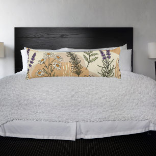 Coussins Longs Oreiller corporel 🌿 fleurs de plantes