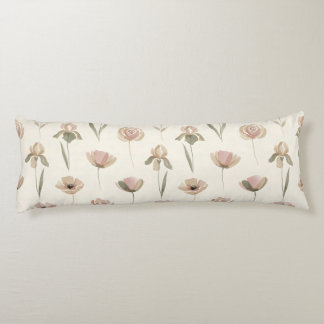 Coussins Longs Oreiller Corporel Floral Minimaliste de Printemps