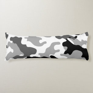 Coussins Longs Oreiller corps de camo gris cool