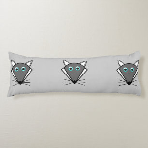 Coussins Longs Oreiller corps de loup d'Halloween mignon