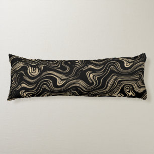 Coussins Longs Oreiller corps en or marbré