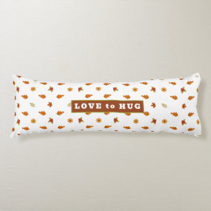 Coussins Longs Oreiller corps feuille Autum