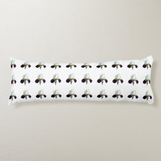 Coussins Longs Oreiller corps Iris violet et blanc