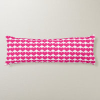 Oreiller corps Motif Coeur rose