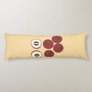 Coussins Longs Oreiller Corps Pomme Velours