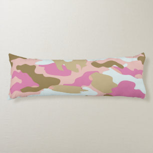 Coussins Longs Oreiller Corps Rose Et Kaki