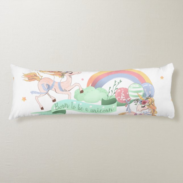 Coussins Longs Oreiller Corps Unicorne (Devant)