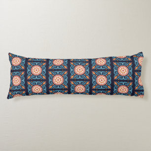 Coussins Longs Oreiller de carrosserie Boho Tile