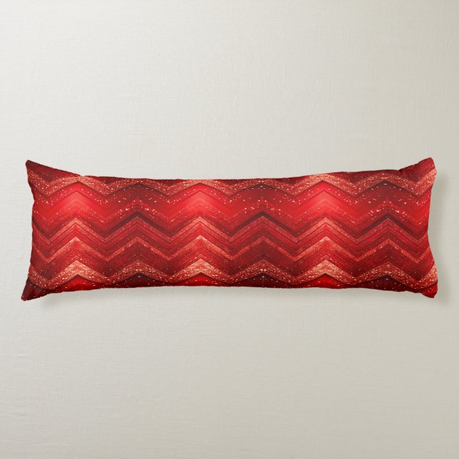 Coussins Longs Oreiller de carrosserie de Parties scintillant rou (Devant)