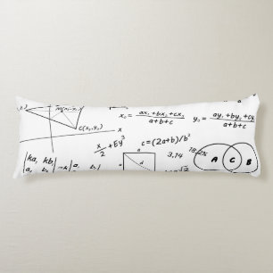 Coussins Longs Oreiller de carrosserie en tableau blanc (20 po x 