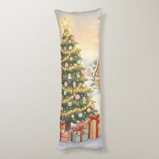 Coussins Longs Oreiller de Noël Holiday Magic (Dos (Vertical))