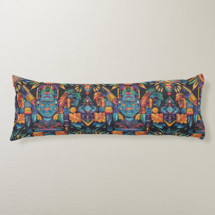 Coussins Longs Oreiller doux bleu "Epochal Symétrie"