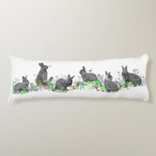 Coussins Longs Oreiller du corps de prés lapin (choisir la couleu