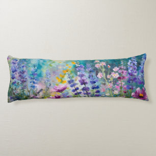 Coussins Longs Oreiller Fantaisie Fleur Sauvage