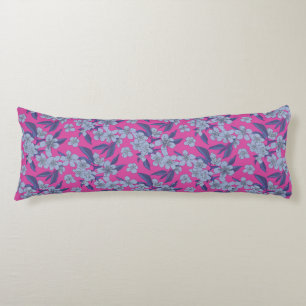 Coussins Longs Oreiller Fleuris Rose Gras