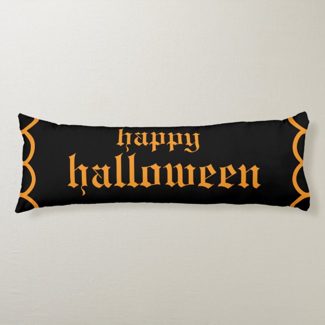 Coussins Longs Oreiller Joyeux Halloween (Devant)