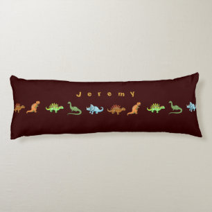 Coussins Longs Oreiller personnalisé dinosaures mignons Ajoutez v