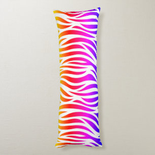 Coussins Longs Oreiller pour corps d'impression multicolore Zebra