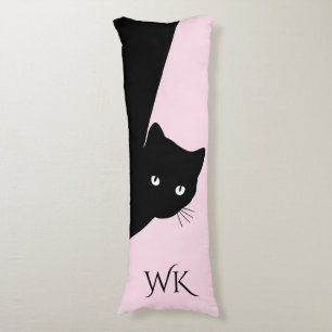 Coussins Longs Oreiller Sly Black Cat Monogram