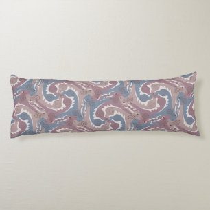 Coussins Longs Oreilles à tambour Tesselation Corps gris bleu Ore