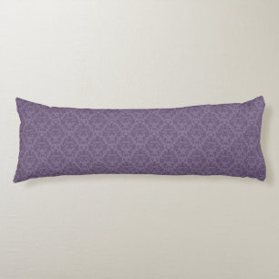 Coussins Longs Papier peint floral pourpre 2