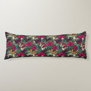 Coussins Longs Papillon Camo Fleur Stylée Vivre Voyage Unique