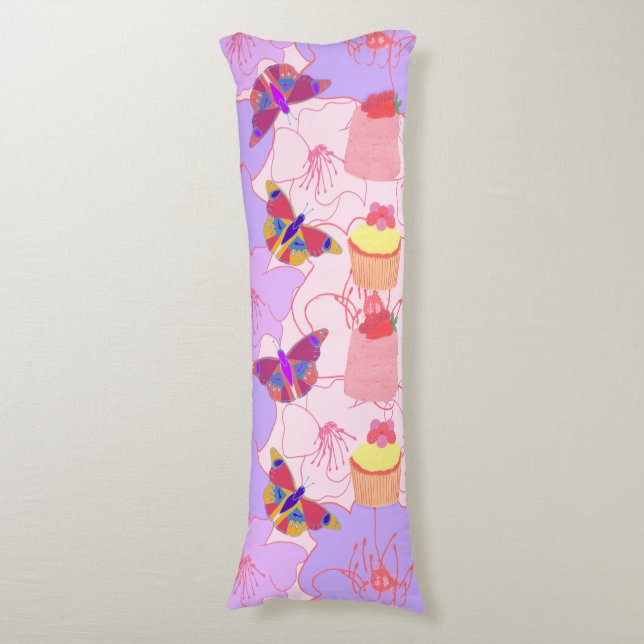 Coussins Longs Papillons sociaux Body Cushion (Devant (Vertical))