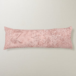 Coussins Longs Parties scintillant rose rose or Blush Glam Glass