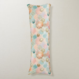 Coussins Longs Pastel Confetti Parties scintillant Motif Abstrait