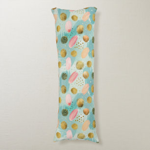 Coussins Longs Pastel Confetti Parties scintillant Motif Abstrait