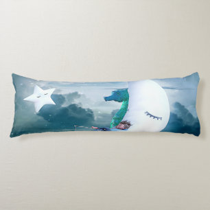 Coussins Longs Pêche des Boy & Seahorse sur la Lune