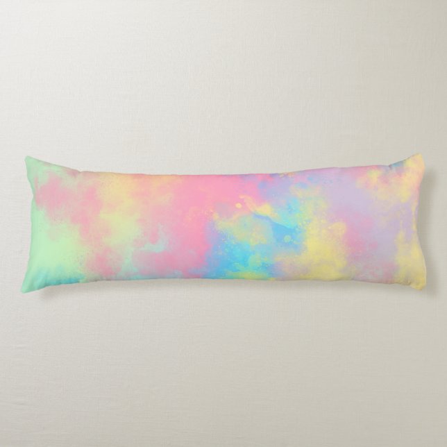 Coussins Longs Peinture arc-en-ciel (Devant)