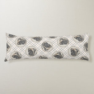 Coussins Longs Peinture mastiff anglais Brindle art original chie