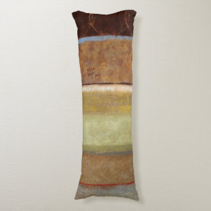Coussins Longs Peinture moderne dans des tons de la terre par le