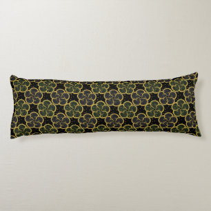 Coussins Longs Petites fleurs dorées sans couture motif