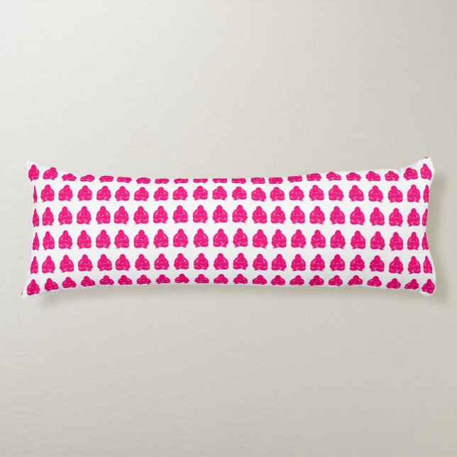 Coussins Longs Pink Asian Moods Bouddah Boys (Devant)