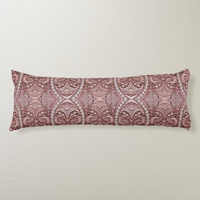 Coussins Longs Pink Flower Body Pillow (Devant)