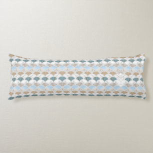 Coussins Longs plage aqua bleu marbre blanc pastel pèse-sirène