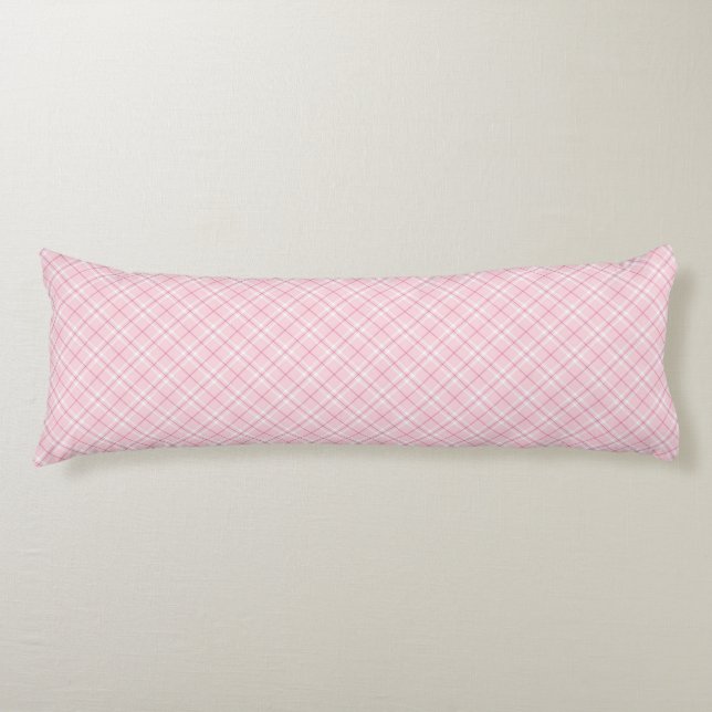 Coussins Longs Plaid rose-clair (Devant)