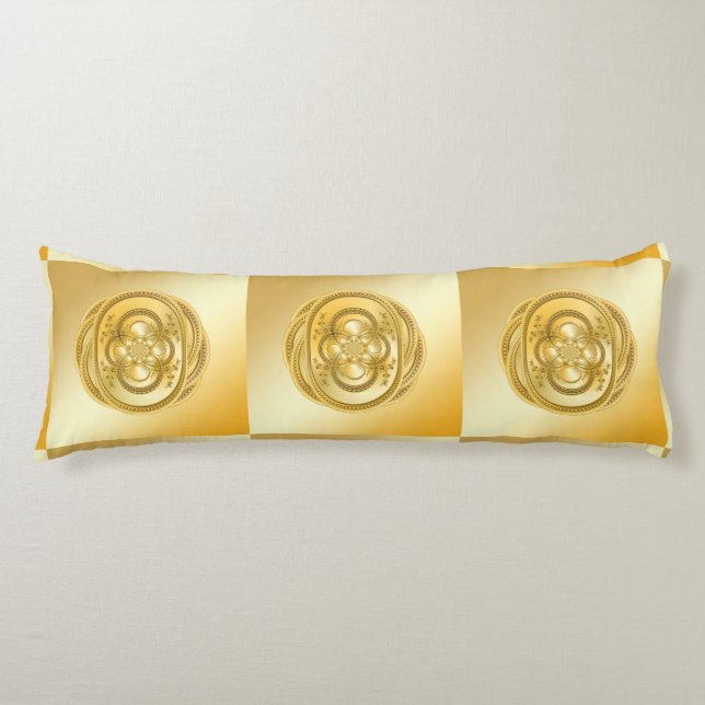 Coussins Longs Plaque d'or (Devant)