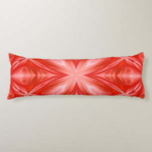Coussins Longs Poinciana Rouge Lait Blanc Nuageux Noir Design abs