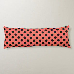 Coussins Longs Points noirs sur corail vivant