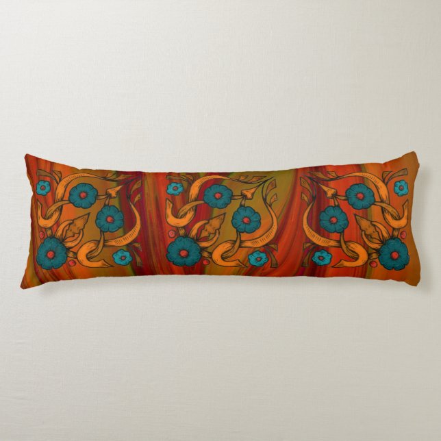 Coussins Longs Poppy vintage (Devant)