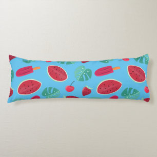 Coussins Longs Popsicle, cerise, fraise et pastèque