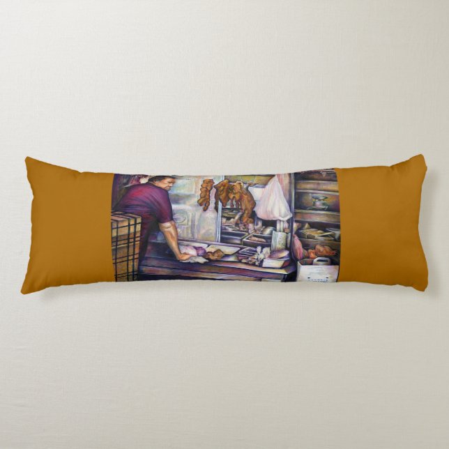 Coussins Longs Poulet baisé au soleil, Singapour (Devant)